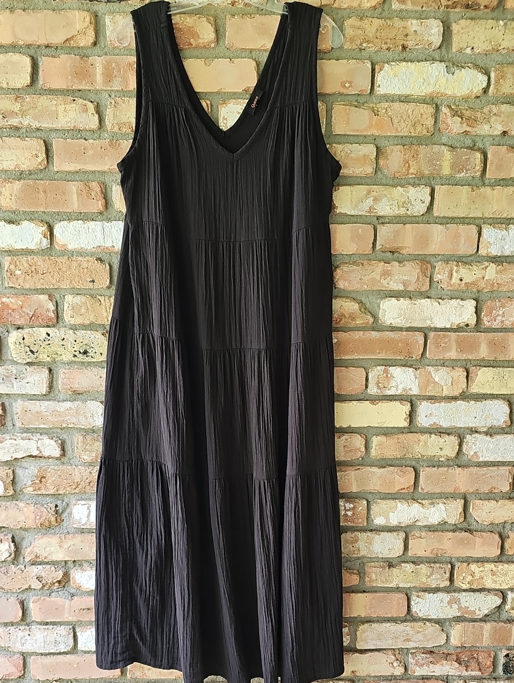 Quince Organic Cotton Gauze Tiered Maxi Dress - Picture 4 of 11